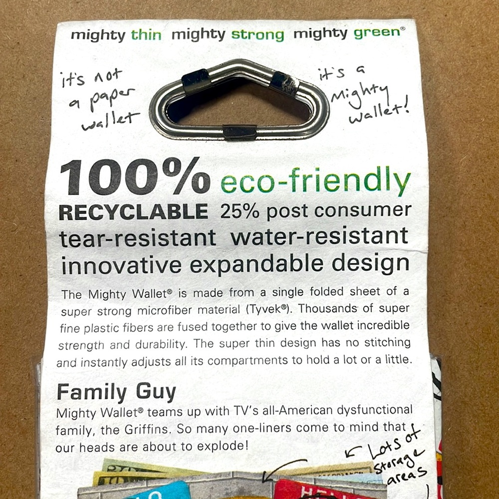 MIGHTY WALLET: FAMILY GUY TYVEK WALLET - Picture 6 of 7